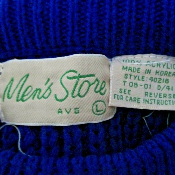 Vintage Crew Neck Striped Pullover Sweater 90s Y2K - Picture 10 of 11